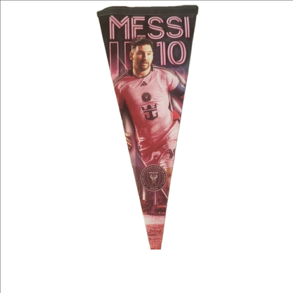 3 For 23$ Pink Messi Soccer Pennant